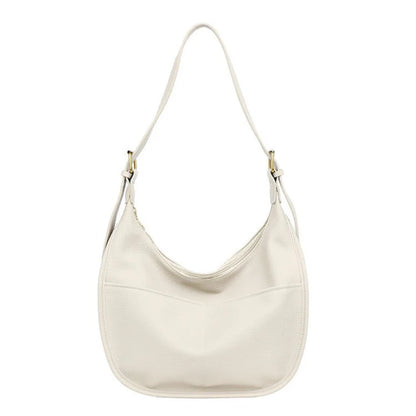 LORAINE™ – 大容量PUレザークロワッサンバッグ