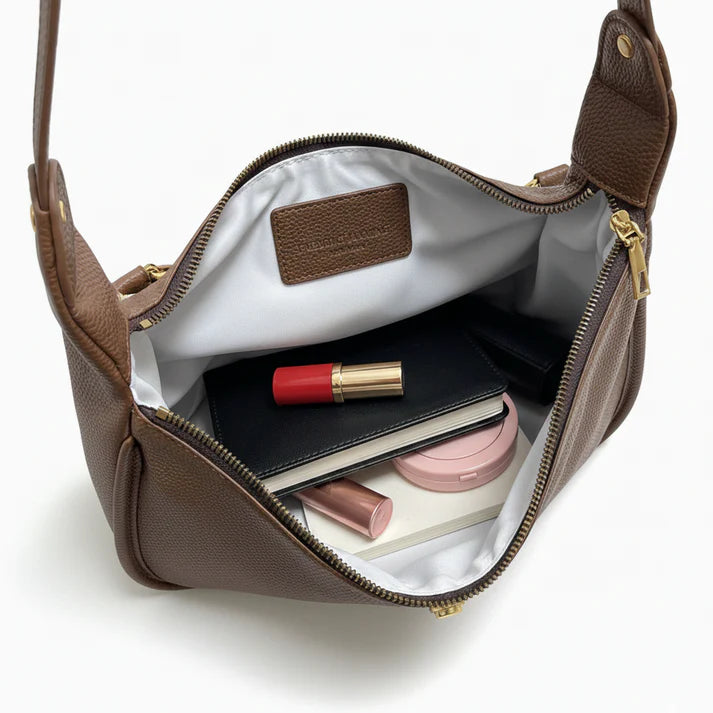 LORAINE™ – 大容量PUレザークロワッサンバッグ