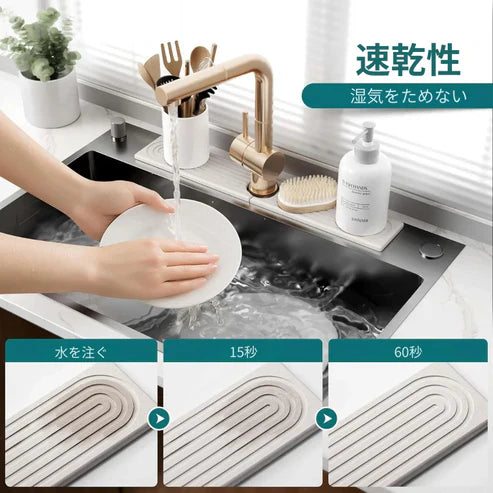 PROMAT™ – 超吸収ストーンマット 水ハネ防止・シンク用